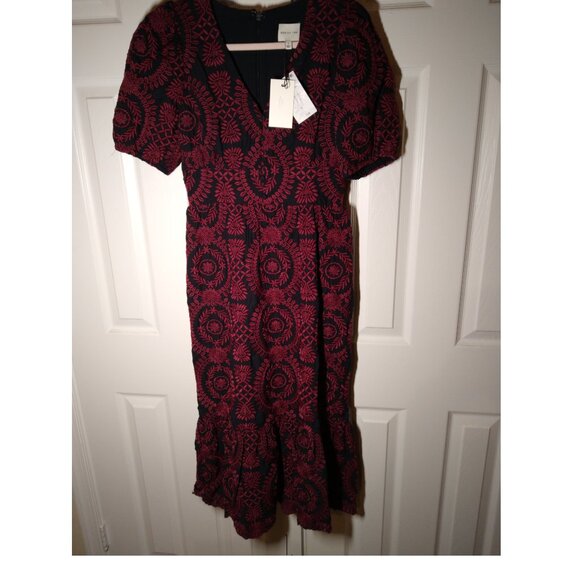 NWT! Adelyn Rae Dress ONLY $69! RETAIL $158! Midi Eyelet Embroidered Sz S - Picture 1 of 8
